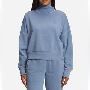 North Face Garment Dye Mock Neck Pullover